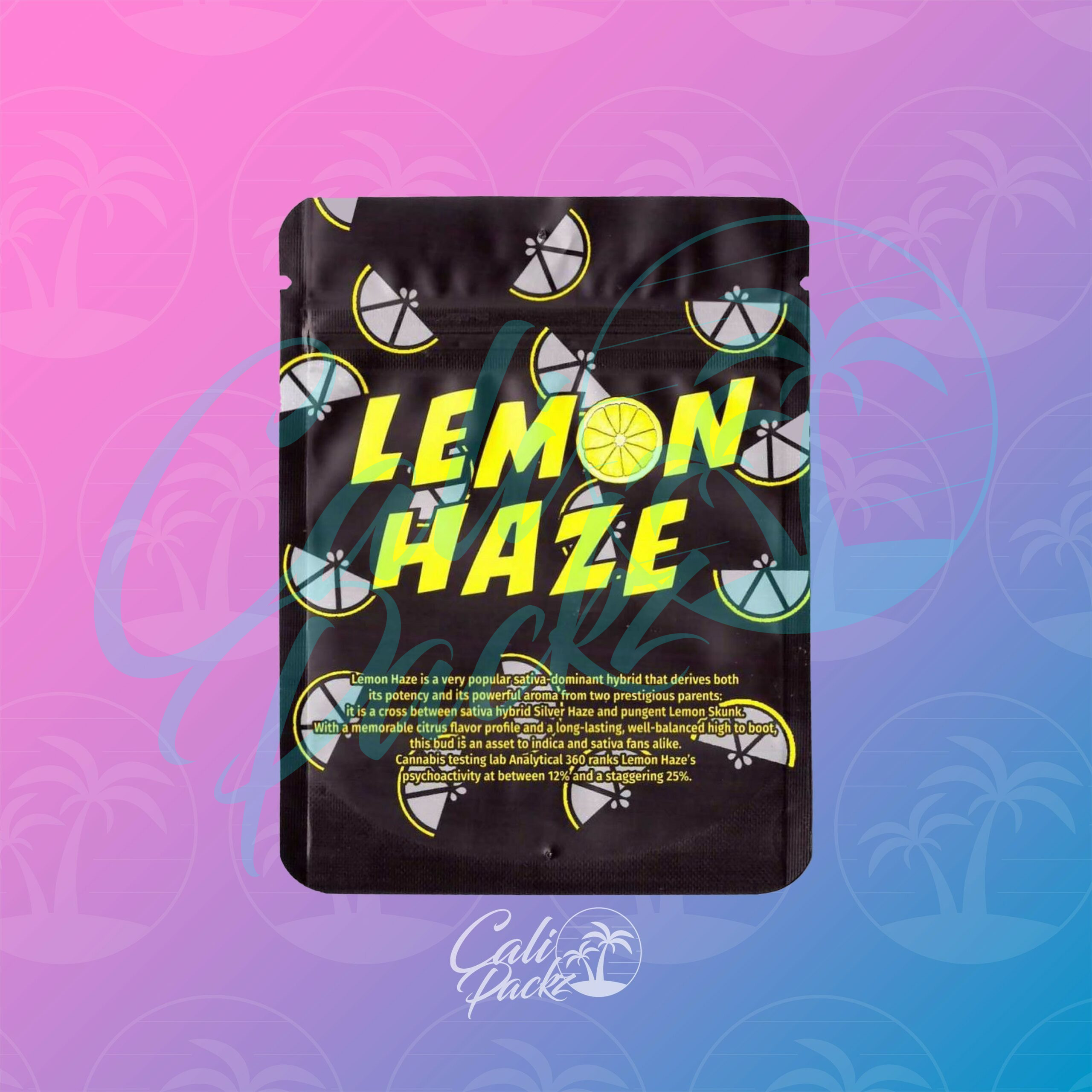 Lemon Haze Cali Pack 3.5g Mylar Bag - Image 2
