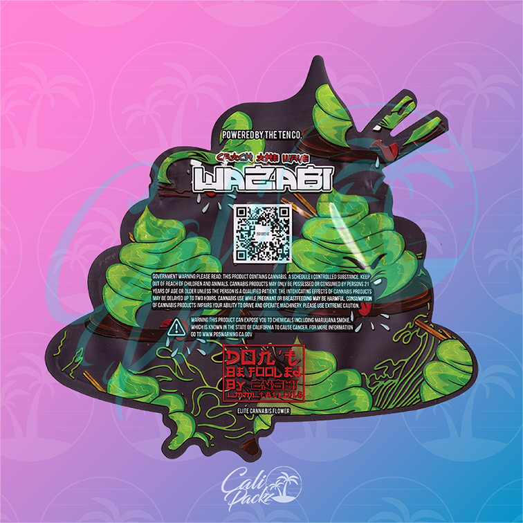 The Ten Co Wazabi v4 Die Cut Cali Pack 3.5g Mylar Bag - Image 2