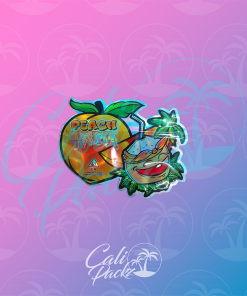 Peach Haupia Cali Pack Die Cut 3.5g Mylar Bag