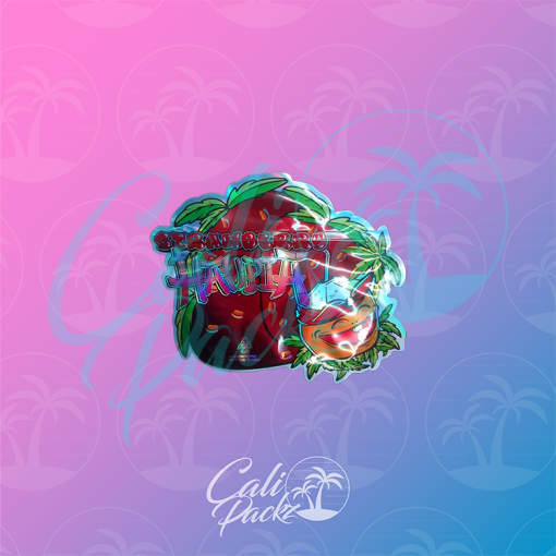 Strawberry Haupia Cali Pack Die Cut 3.5g Mylar Bag