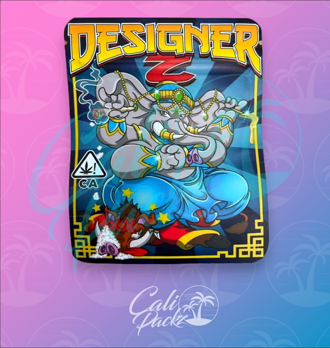 Designer 3.5g Mylar Bag Front