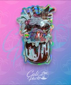 Donut Milkshake Die Cut 3.5g Mylar Bag Front