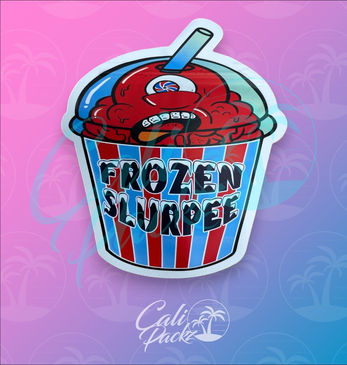 Frozen Slurpee Die Cut 3.5g Mylar Bag Front