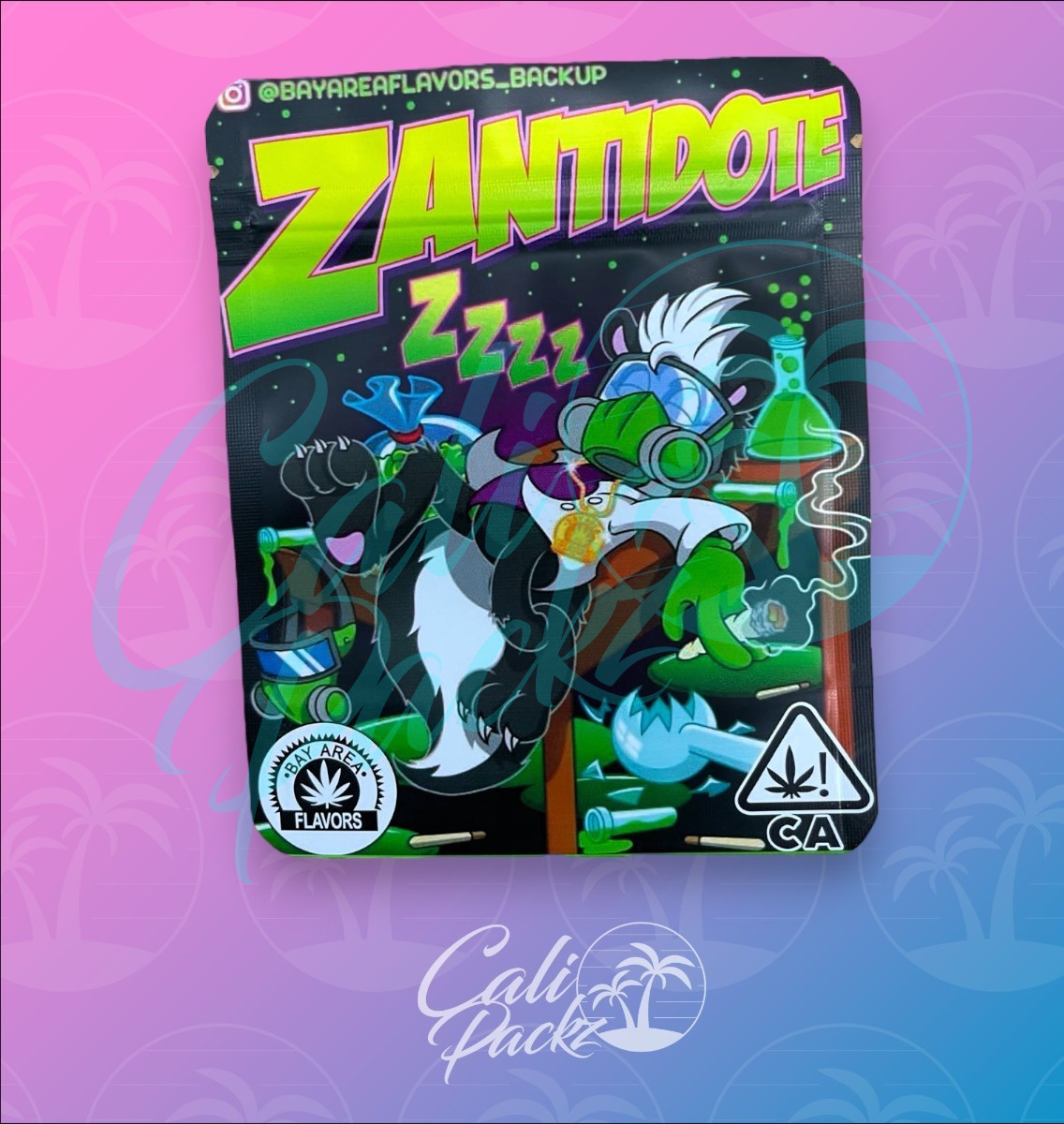 Zantidote 3.5g Mylar Bag Front