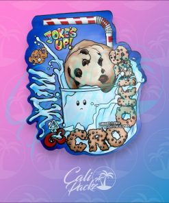 Jokes Up Milk & Cookies Die-Cut 3.5g - Mylar Bag Front
