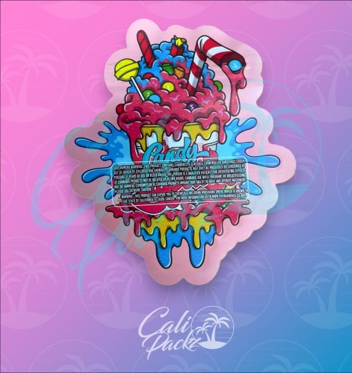 Candy Raspados Die Cut 3.5g Mylar Bag Back