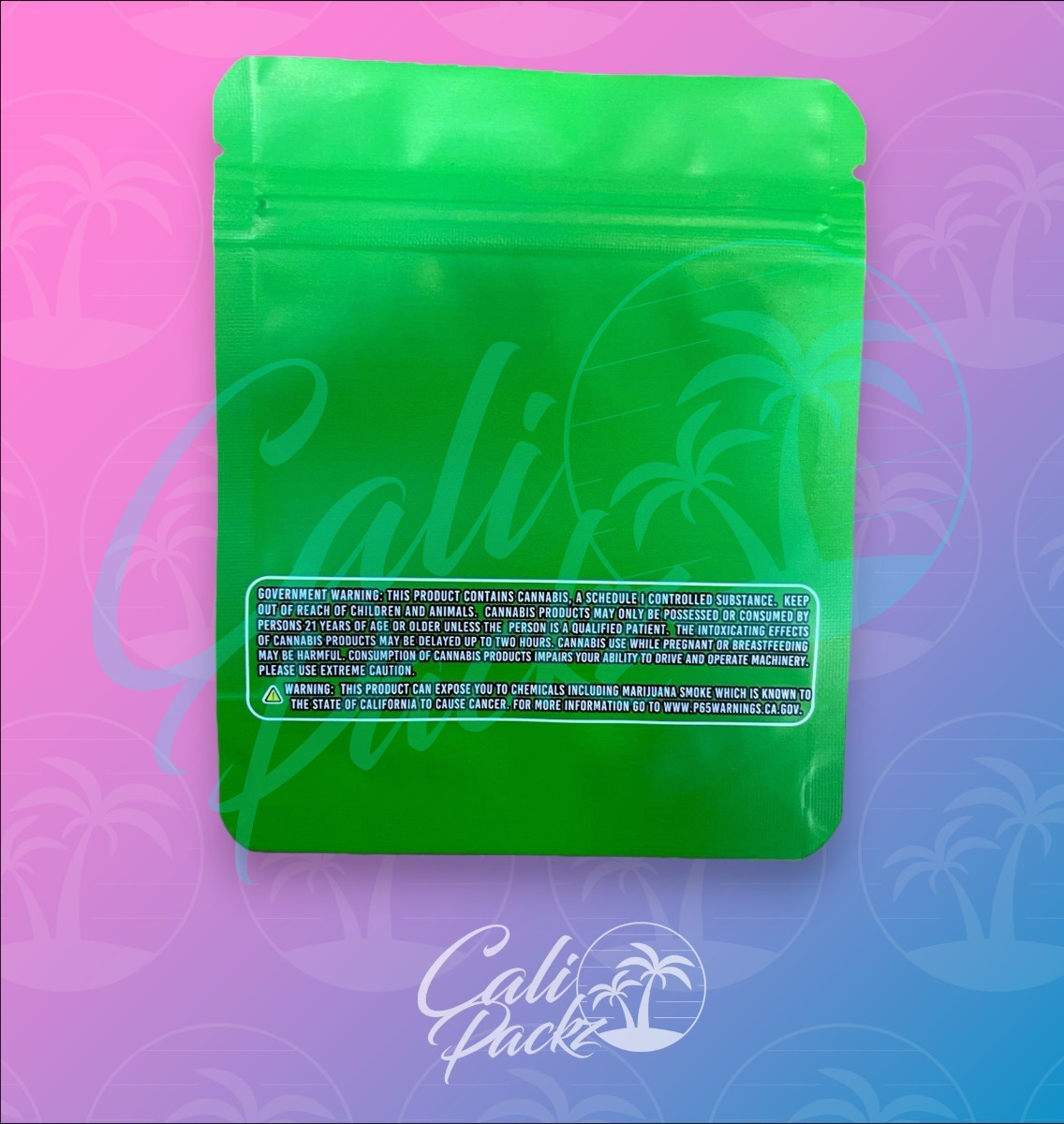 Zantidote 3.5g Mylar Bag Back