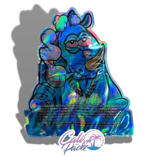 big als blue rhino cali pack die cut 3.5g mylar bag