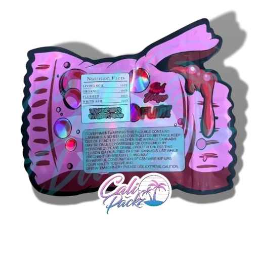 fumi chicle cali pack die cut 3.5g mylar bag
