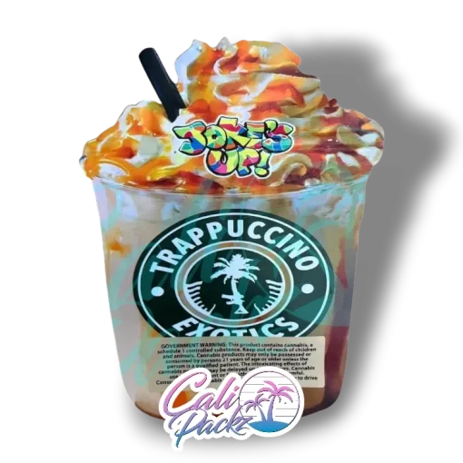 trappuccino exotics cali pack die cut 3.5g mylar bag
