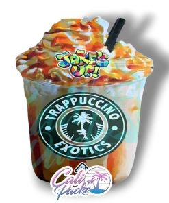 trappuccino exotics cali pack die cut 3.5g mylar bag