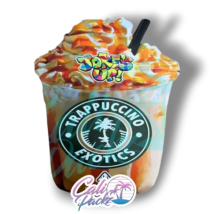 trappuccino exotics cali pack die cut 3.5g mylar bag
