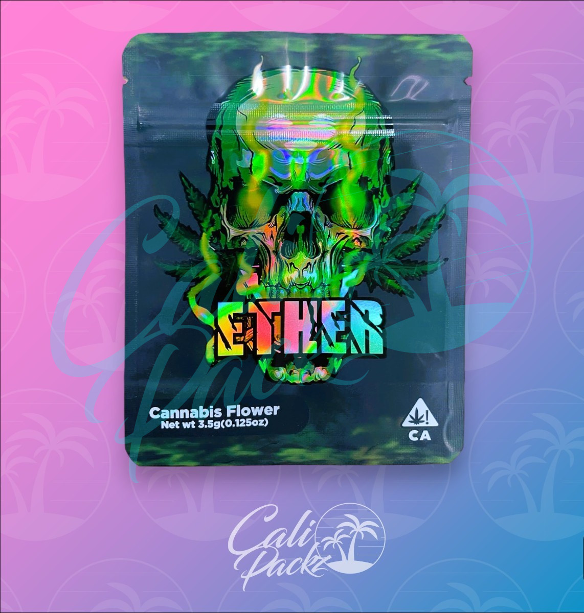 Ether 3.5g - Mylar Bag Front