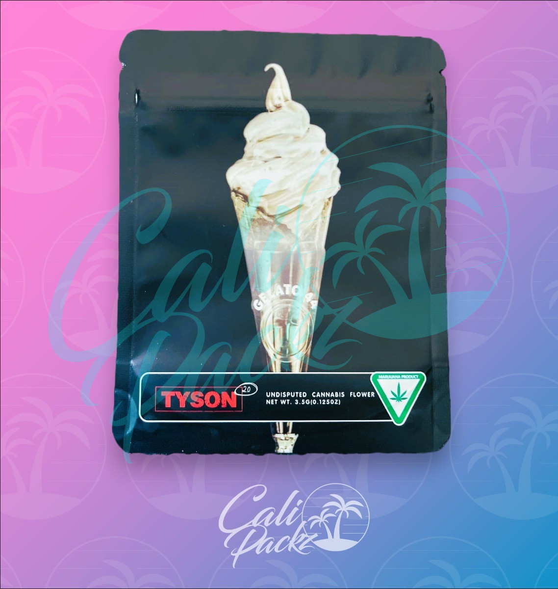 Tyson Ice Cream Sundae 3.5g - Mylar Bag Front