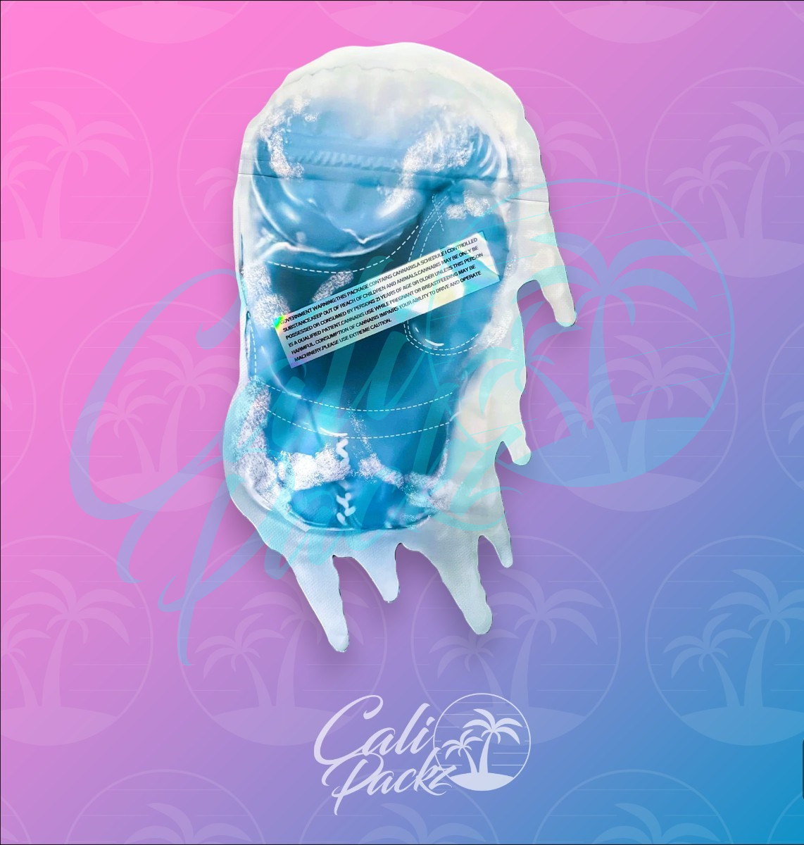 High Tolerance Knocked Out Cold Die-Cut 3.5g - Mylar Bag Back