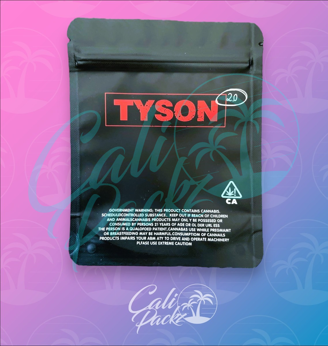 Tyson Ice Cream Sundae 3.5g - Mylar Bag Back