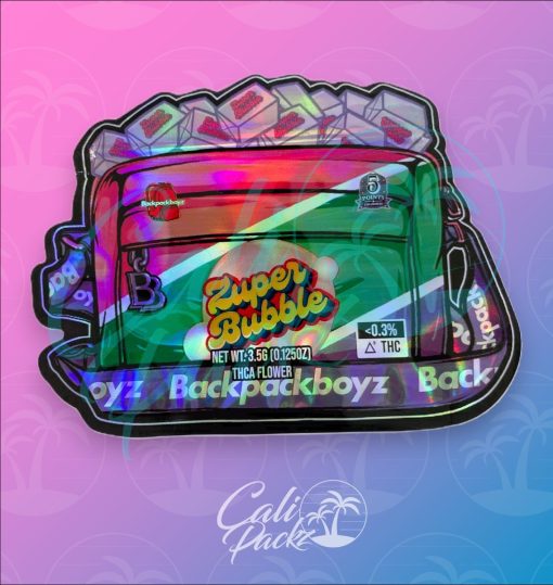 Backpack Boyz Zuper Bubble Die-Cut 3.5g - Mylar Bag Front