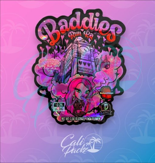 Backpack Boyz Baddies Run LA Die-Cut 3.5g - Mylar Bag Front
