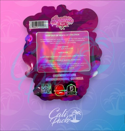 Backpack Boyz Baddies Run LA Die-Cut 3.5g - Mylar Bag Back