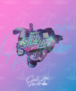 Upside Down Astro Lato Cali Pack 3.5g Die Cut Mylar Bag