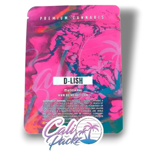 doja d lish cali pack 3.5g mylar bag