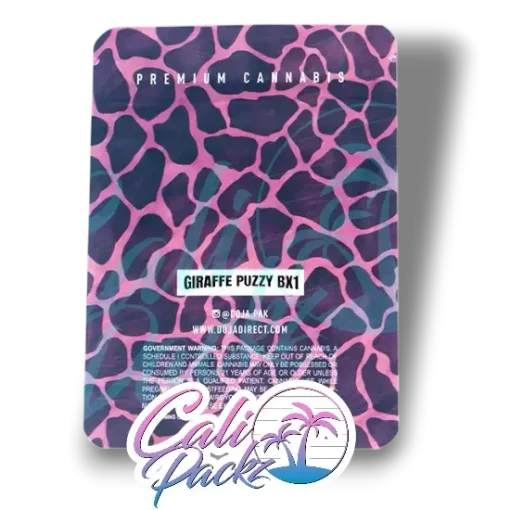 doja giraffe puzzy bx1 cali pack 3.5g mylar bag