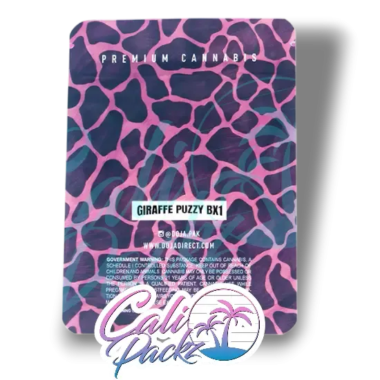 doja giraffe puzzy bx1 cali pack 3.5g mylar bag