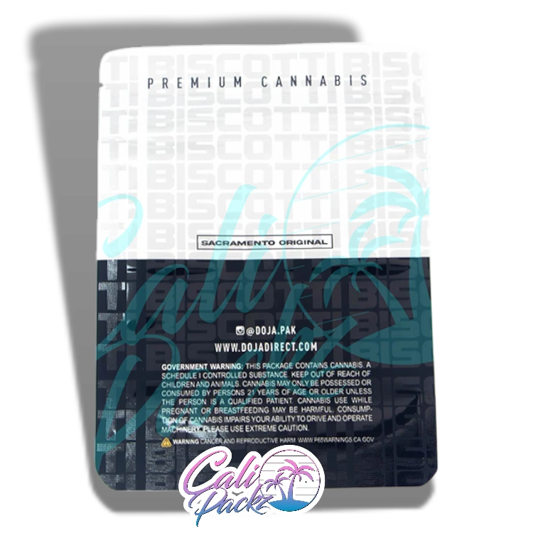 doja biscotti cali pack 3.5g mylar bag