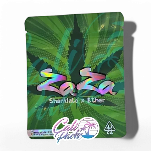 zaza sharklato x ether cali pack 3.5g mylar bag