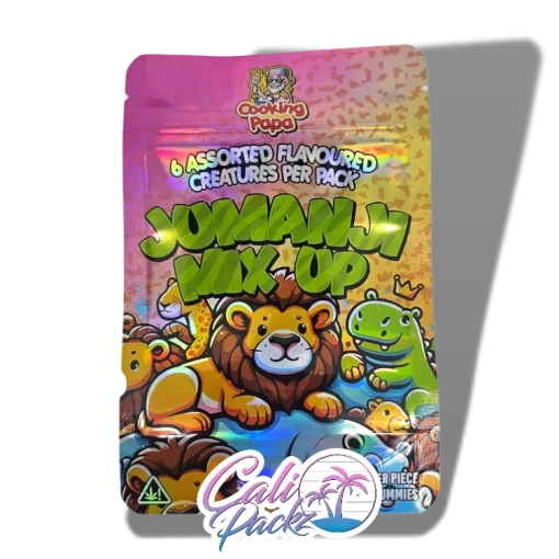 cooking papa jumanji mix up edibles cali pack 3.5g mylar bag