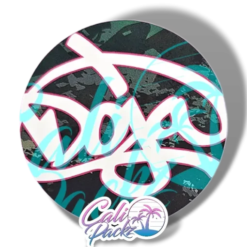 doja pak sour fuel glass jar label set