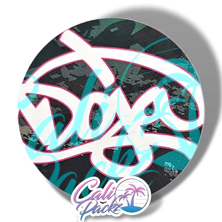 doja pak sour fuel glass jar label set