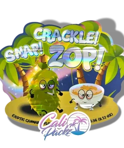 zour zop crackle snap zop cali pack 3.5g mylar bag