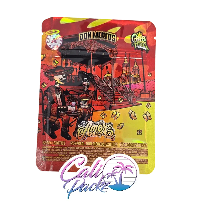 don merfos amor cali pack 3.5g mylar bag