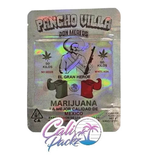 don merfos pancho villa cali pack 3.5g mylar bag