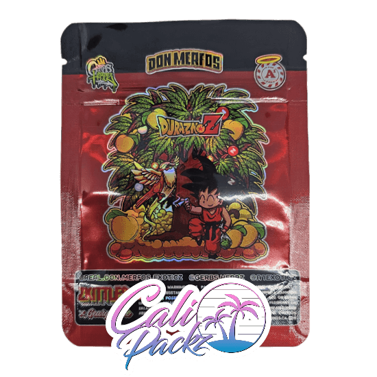 don merfos duraznoz cali pack 3.5g mylar bag