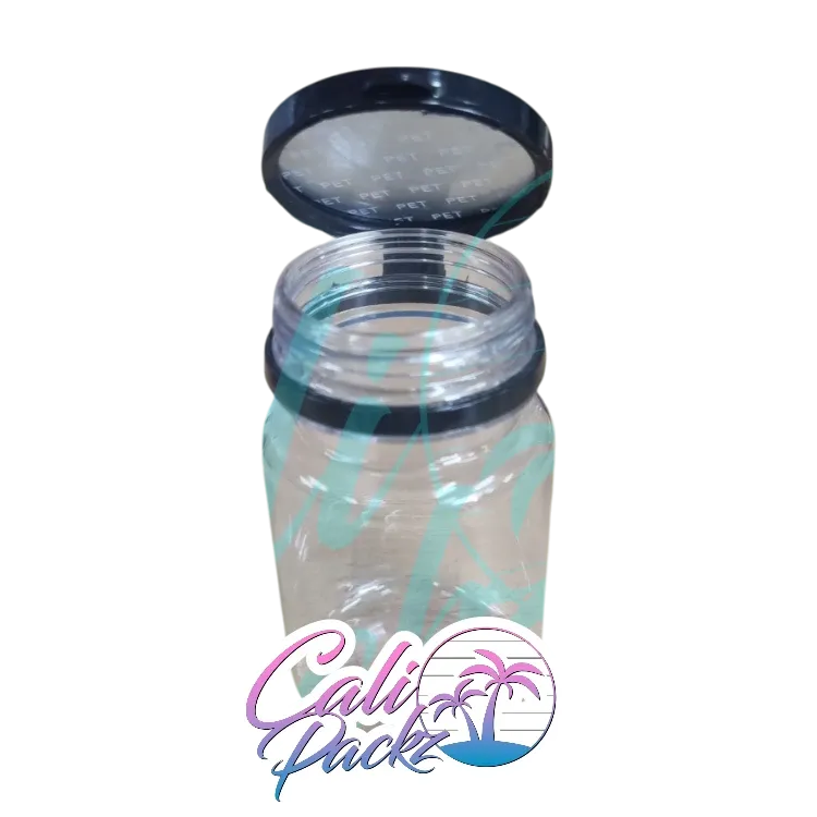 premium 3.5g plain tamper seal 75ml plastic jars