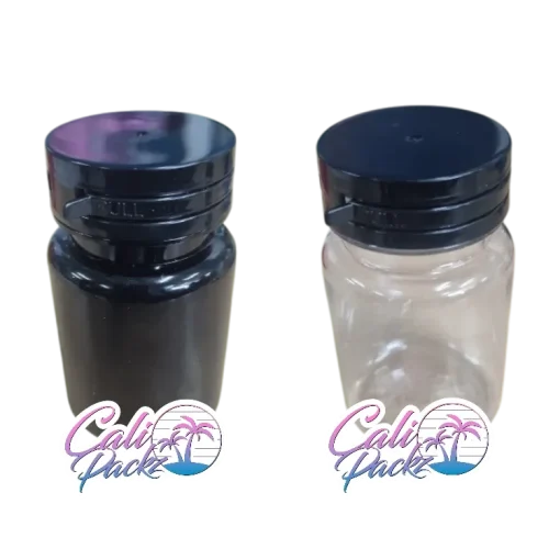 premium 3.5g plain tamper seal 75ml plastic jars