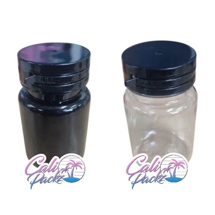 premium 3.5g plain tamper seal 75ml plastic jars