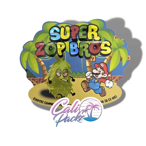 zour zop super zop bros cali pack 3.5g mylar bag