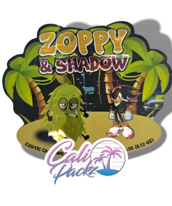 zour zop zoppy & shadow cali pack 3.5g mylar bag