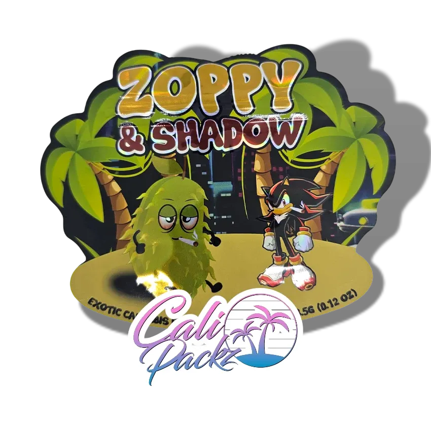 zour zop zoppy & shadow cali pack 3.5g mylar bag