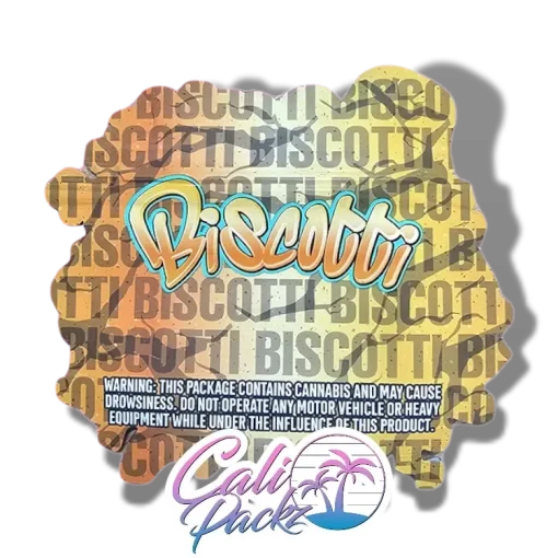 biscotti die cut cali pack 3.5g mylar bag