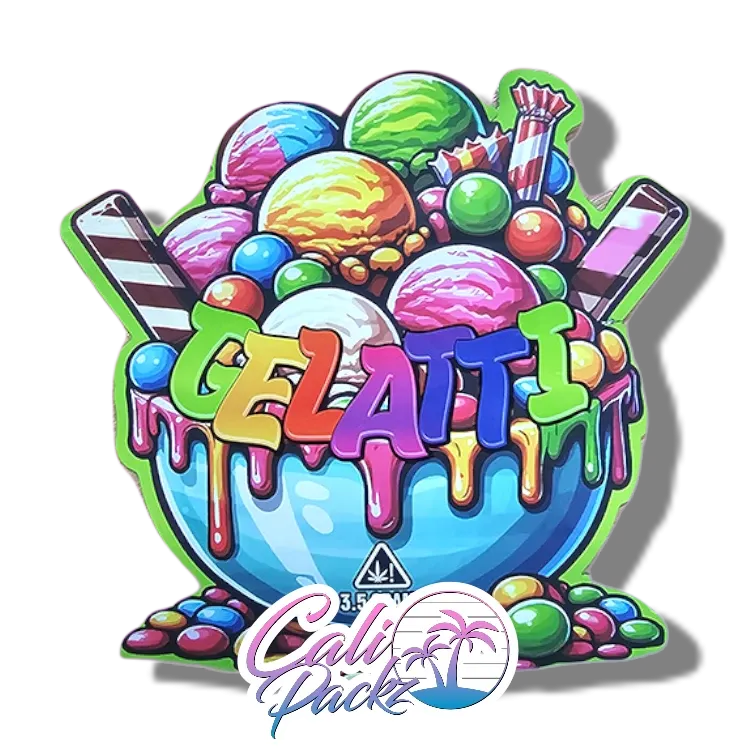 gelatti die cut cali pack 3.5g mylar bag