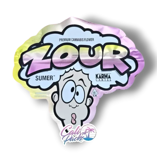 karma cartel sumer zour cut cali pack 3.5g mylar bag