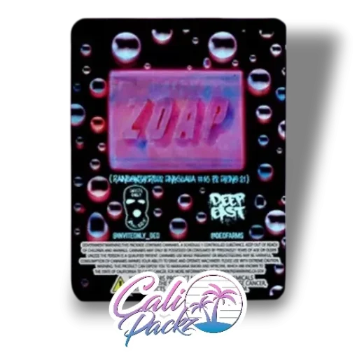 zoap sticker bag cali packs deep east small batch