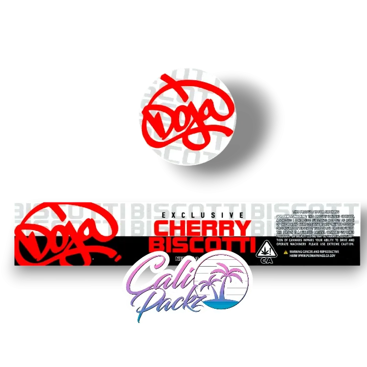 doja zoap scotti jar label set 3.5g