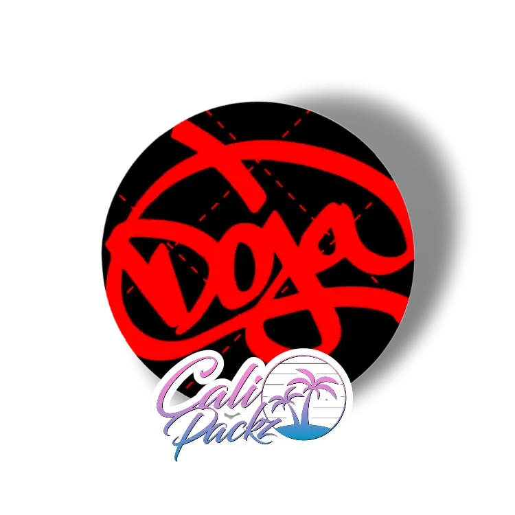 doja exclusive coffin candy glass jar label set 3.5g