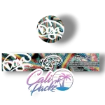 doja rainbow belts jar label set 3.5g