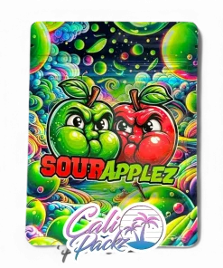 sour applez cali pack 3.5g mylar bag